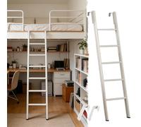 Escalera para Cama Individual, 160 cm/63 Pulgadas, escalón para litera con Gancho Antideslizante, lofts, dormitorios, caravanas, Compatible con tamaños de 116 a 185 cm, diseño