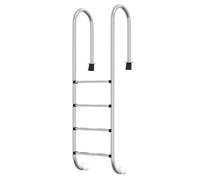 Escalera para piscina vidaXL, 54x38x184,5 cm, acero inoxidable 304