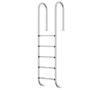 Escalera para piscina vidaXL, 54x38x211 cm, acero inoxidable 304