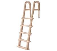 Escalera para piscina VEVOR, escalera de acceso de 5 peldaños, con doble barandilla, ayuda para el acceso, capacidad de carga de 136 kg, para piscinas integradas y de superficie, escalera de seguridad