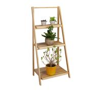 Escalera plantas Estantería decorativa 3 estantes Plegable Estante para plantas
