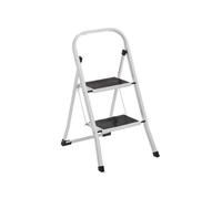 Escalera Plegable 2 Peldaños Antideslizante Color Blanco LOLAhome