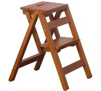 Escalera plegable con estante de almacenamiento, diseño de varios pasos para balcón y uso doméstico