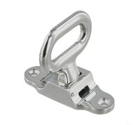 Escalera plegable de acero inoxidable para barco y vehículo, escalón plegable compacto para un montaje seguro en la parte trasera o mástil, ayuda ideal para pescadores y campistas, accesorios de