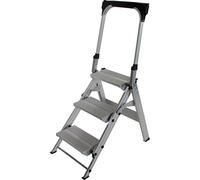 Escalera plegable de aluminio MUNK, con arco de seguridad