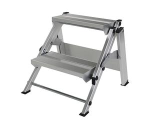 Escalera plegable de aluminio MUNK, sin arco de seguridad