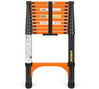 Escalera telescópica de 3,2 m extensible, escalera plegable antideslizante de extensión multiusos para el hogar