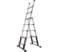 Escalera telescópica multiusos COMBI LINE Telesteps, profundidad de los peldaños 80 mm