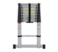 Escalera telescópica Plegable con Cierre Suave, Escalera Multiusos Extensible de Aluminio con Cierre Suave, Escalera Extensible de Aluminio con estabilizadores (3,80 m)