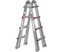 Escalera telescópica plegable escalera tipo tijera, escalera de mano, escalera extensible y escalera para escaleras de obra en una sola
