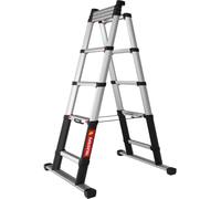 Telesteps Escalera telescópica multiusos COMBI LINE – Altura de trabajo 3,1 m – Peldaños 80 mm