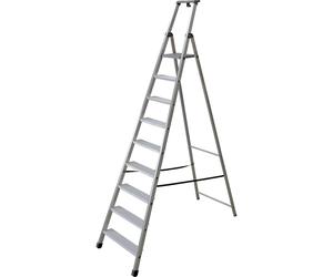 Escalera tipo tijera transitable por un lado con peldaños extra profundos