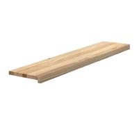 Escaleras de roble macizo sin tratar, 12 piezas 120x30x2 cm | Madera en bruto auténtica, acabado personalizable, mantenimiento simple, uso versátil, entrega aleatoria
