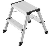 Escalerilla plegable de aluminio D60 StandardLine Hailo, escalerilla plegable de escalones dobles, carga máx. 150 kg
