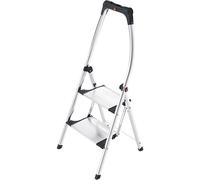 Escalerilla plegable de diseño K100 Topline Hailo, peldaños de aluminio