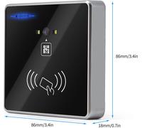 Escáner de códigos de barras 1D y 2D integrado, lector de códigos QR, lector de tarjetas RFID, conexión Wiegand, autoinducción para máquinas de control de acceso, verificación de boletos, pantalla móv
