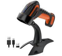 Escáner de códigos de barras inalámbrico industrial - Bluetooth 2.4 GHz - Lector de códigos de barras 1D/2D - Resistente a golpes, clasificación IP66