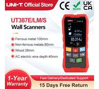 Escáner de pared UNI-T UT387E UT387S UT387LM 4 en 1 Detector de metales buscador de pernos de madera voltaje CA cables en vivo rastreador de profundidad UT387S