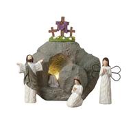 Escena de la Tumba Vacía de Pascua Figuras de Resina Decoración Religiosa