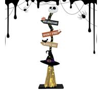 Escoba Decorativa Halloween Halloween Madera Alimentado por Batería