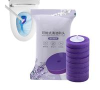 Escobilla de inodoro - Soporte para escobilla de baño | Cepillo abrasivo | Inodoro, cepillo de limpieza montado en la pared con mango ergonómico, elimina los olores del baño, suministros para el hogar