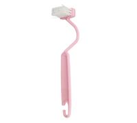 Escobilla para inodoro con limpiador de bordes, limpiador de llantas | Accesorio de baño, cepillo de inodoro con limpiador de bordes, limpiador de llantas curvado, suave, prácticamente estable