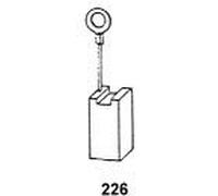 Escobillas de carbón Asein 1806 para herramientas eléctricas Metabo - 8 x 14 x 18 mm - 0,31 x 0,55 x 0,71 pulgadas, con apagado automático, sustituye a las piezas originales 34301084