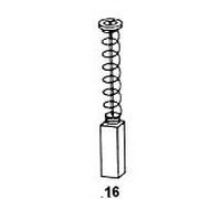 Escobillas de carbón para Bosch máquinas, 6,4x6,4x15,5 mm, Ref. Bosch 2.604.321.904, sin dispositivo de desconexión