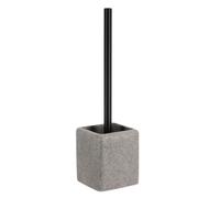 ESCOBILLERO POLIRESINA GRIS CUADRADA, ESCOBILLERO DE BAÑO