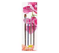 ESCODA | Acuarela | Botanical Watercolour Set | 4 Pinceles | Tamaño 1/2",2,8,4 | Sintético, Sintético-Natural | Plano, Redondo en Punta, Filetear