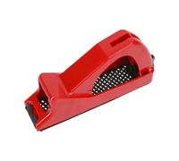 Escofina de mano trituradora - Cepilladora de tablero de yeso, de tablero de yeso de PVC rojo, herramienta manual abrasiva de yeso, herramientas de cerámica y cerámica de 5.7 x 2.95 pulgadas