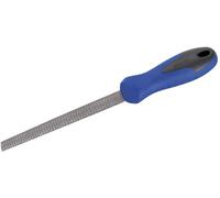 Escofina media caña 250 mm bimaterial, ideal para dar forma y alisar madera y otros materiales.