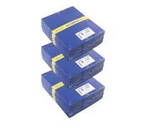 ESCRIBO 3 Sets de 2 Carpetas A5 en Cartón Azul 400 gr - Remaches Metálicos - Con Gomas Elásticas - Con Terminal y Con fuelles interiores