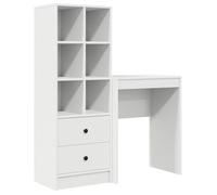 vidaXL Escritorio 105,5 x 34 x 127 cm 2 uds. Multicolor Blanco