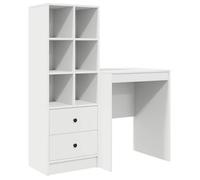 vidaXL Escritorio 145,5 x 40 x 127 cm 2 uds. Multicolor Blanco