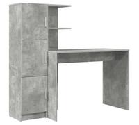 Escritorio 2 Pcs Gris Concreto Vidaxl