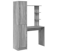 Escritorio 2 Pcs Gris Sonoma Vidaxl