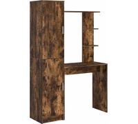 Escritorio 2 pcs Roble ahumado