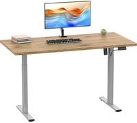 Escritorio ajustable de altura | sin escalones 71-120 cm de altura eléctrica ajustable | Computerisch Dimensiones 110x80 | Mesa de oficina Lona