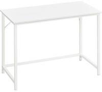 Escritorio BlackVASAGLE, escritorio pequeño para ordenador, ideal para oficina, estudio, dormitorio, 50 x 100 x 76 cm, estructura de metal moderna, color arce blanco
