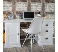 Escritorio CasaDolce MURMA, color blanco, 145x60x75 cm