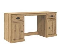 vidaXL Escritorio con Armario Roble Artisan Madera de ingeniería