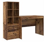 Escritorio Con Cajón 2 Pcs Madera Vieja Vidaxl