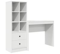 Escritorio con cajón con estante con almacenamiento 2 pcs