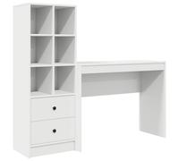 Escritorio con cajón con estante con almacenamiento 2 pcs