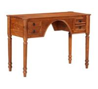 Escritorio Con Cajones Madera Maciza De Acacia 110x50x76 Cm Vidaxl