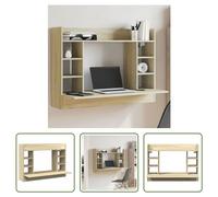 Escritorio con estante Living Store, acabado Sonoma, 105x48x75 cm, fabricado en material de madera