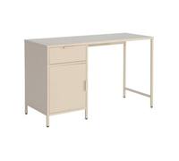 Escritorio De Acero Laminado, 1 Cajón, Beige