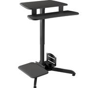 Maclean MC-848 - Mesa de Ordenador (Altura Regulable, Altura máxima 109 cm), Color Negro