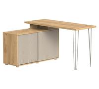 Escritorio de esquina Vicco Notivo Cachemira 135 x 55 cm con archivador, Model 58708